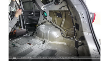 Фото отчет шумоизоляции Hyundai Santa Fe