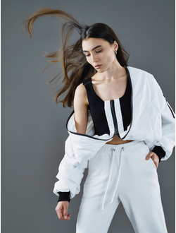 Бомбер Reverse Белый