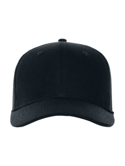 Бейсболка STAN 6 клиньев хлопок 330,06, Чёрный