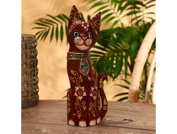 Модель № W202: статуэтка &quot;Кошка&quot; из дерева албезии