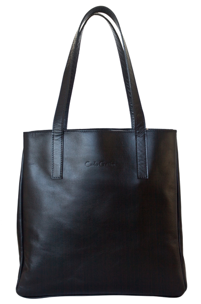 Кожаная женская сумка Vietto black (арт. 8008-01)
