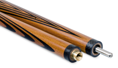 Кий / пирамида 2-pc "Классика" (термограб, коричневый, черный) 13 запилов