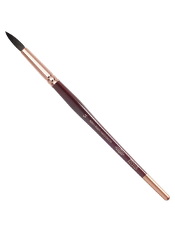 Кисть художественная KOH-I-NOOR белка, круглая, №14, короткая ручка, блистер, 9935014017BL
