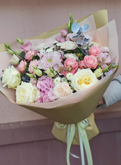 Букет с гортензией "Мистика"