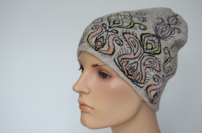 Шапка Vizio 1036 CY бежевая