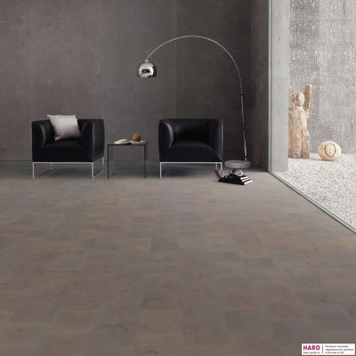 Паркетная доска Haro Карре Дуб Селектив Серебряно-Серый 539075 торцевой распил масло