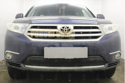 Защита радиатора Toyota HIGHLANDER U40 2010-2013 black