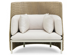 Кресло плетеное лаунж с подушками Esedra
