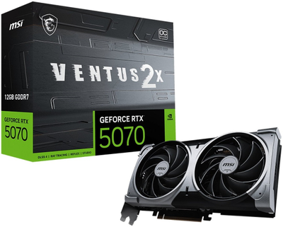 Видеокарта MSI GeForce RTX 5070 Ventus 2X OC 12GB