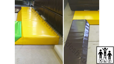 Скошенные маты для батутных центров