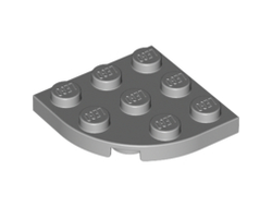 Plate, Round Corner 3 x 3, Light Bluish Gray (30357 / 4211756 / 4645412)