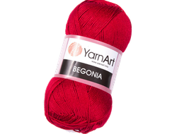 Begonia (Yarn Art) пряжа цвет № 5020 кармин