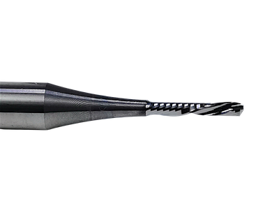 Фреза спиральная по пластику 2x10 s6x50 Z1 HM стружки вниз