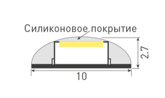 Лента Arlight RTW-SE-B60-10mm 12V RGB (14.4 W/m, IP65, 5060, 5m)