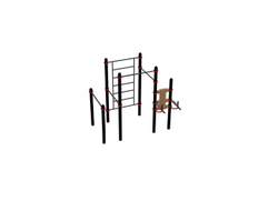 Воркаут комплекс: турник-2, стенка, брусья, пресс-брусья Д-108 AVW020