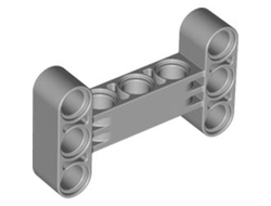 Technic, Liftarm, Modified H-Shape Thick 3 x 5 Perpendicular, Light Bluish Gray (14720 / 6055519)