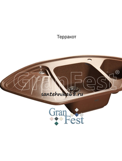 Керамическая мойка GRANFEST GF-C1040E угловая