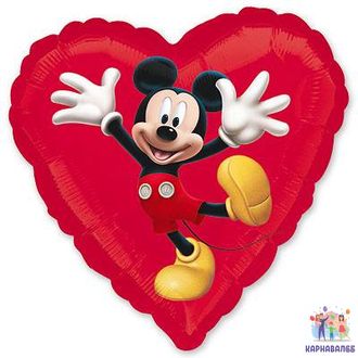 Шар Микки 48 см ( шар + гелий + лента)