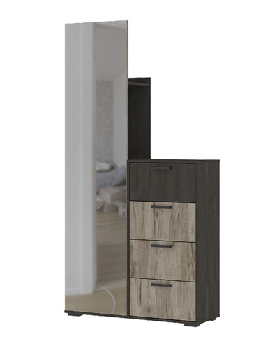 Эдинбург ВШ 01 Вешалка *С 1000х2000х355 Железный камень/Дуб крафт серый