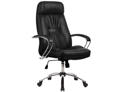 Офисное кресло LK-7 Ch перфорированная кожа NewLeather черная № 721