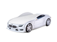 Кровать-машина объемная "BMW" (белый, матрас стандарт)