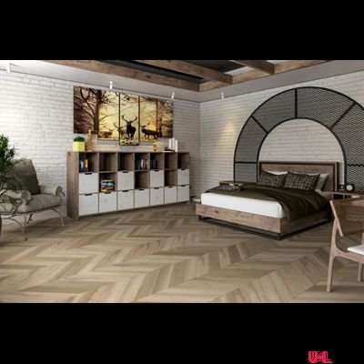 Кварцвиниловая плитка Damy Floor Chevron LVT Сен-Жермен / Saint-Germain DF05-Ch-LVT 43 класс толщина 2.5 мм с фаской клеевая 3.048 м2