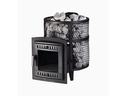 Банная печь Атмосфера М сетка нержавейка до 14 м3