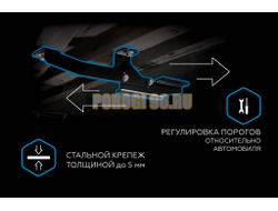 Пороги "Black" для Exeed RX 2022-