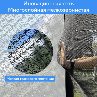 Батут с защитной сеткой PERFETTO SPORT PREMIUM STRONG 8 диаметр 2,4 м