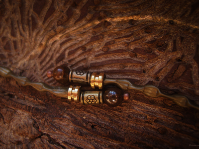 Бохо-серьги "Тропа по Редколесью"