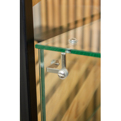 (КОФ-03) Витрина для кофейни "Монолит" с 2-мя стеклянными полками