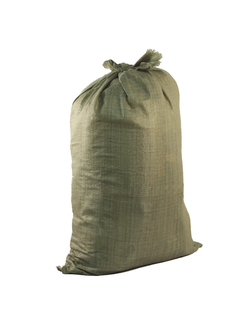 Мешки полипропиленовые до 50 кг, комплект 100 шт., 95х55 см, вес 47 г, для строительного/бытового мусора, зеленые, 601911
