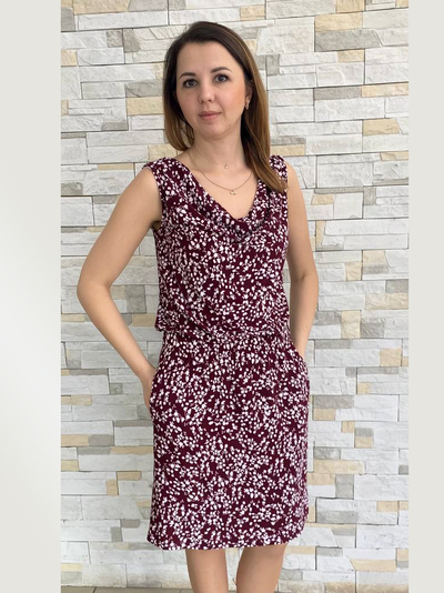 Сарафан 177-0325 бордо