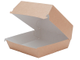 Коробка для бургера XL (крафт/белая), 130*130*110мм