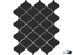 Плитка настенная Kerama Marazzi Арабески 26 х 30 см черная глянцевая купить в магазине Marysя