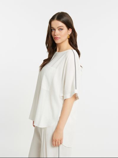 Женская блузка с принтом большого размера в модном бутике XLady