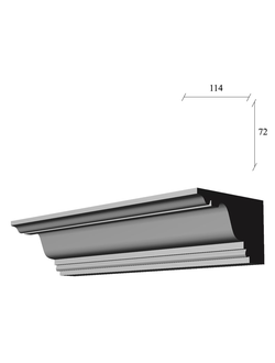 карниз гладкий К-21