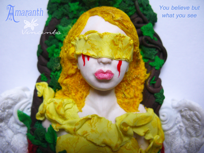 Объёмная подвеска "Амарант", падший ангел