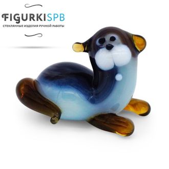 Стеклянная фигурка "кошка"