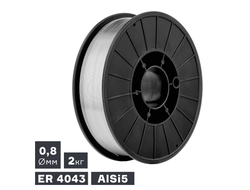 Проволока сварочная MIG, алюминий ER 4043 (AlSi5), ? 0,8 мм, 2 кг