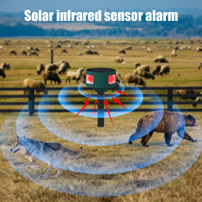 Ультразвуковой всепогодный отпугиватель животных и птиц на солнечных батареях R360