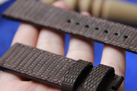 Пошив ремешка из кожи варана