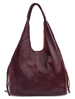 (АРТИКУЛ: 9972/0) СУМКА-МЕШОК ЖЕНСКАЯ, БОЛЬШАЯ, НАТУРАЛЬНАЯ КОЖА, БОРДОВАЯ, БЕЗ ПОДКЛАДКИ, С МЕШКОМ-ВСТАВКОЙ ВНУТРИ, ЧЕРЕЗ ПЛЕЧО