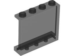Panel 1 x 4 x 3 with Side Supports - Hollow Studs, Trans-Black (60581 6467819 6514157)