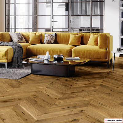 Паркетная доска Barlinek Французская елка Дуб Shetland купить в интернет-магазине mirovoy-parquet.ru