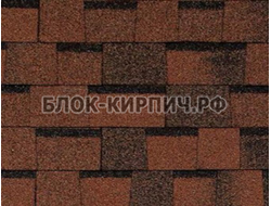 Гибкая черепица Tegola top shingle премьер красно-коричневый