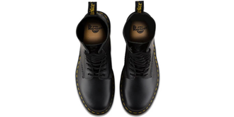 Dr. Martens 1490 10 EYELET BOOT Z WELT Mono Black высокие