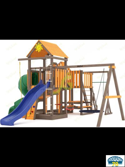 Всесезонная площадка IgraGrad С Мостик 1 с трубой SF1