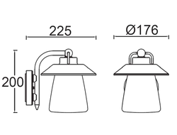 Настенный светильник Cate