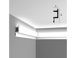 Потолочный карниз для скрытого освещения с гладким профилем Orac Decor Коллекция Modern C383